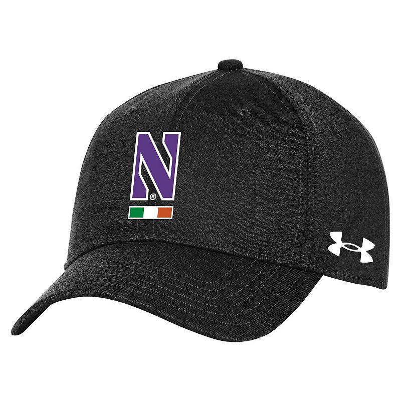 Mens Under Armour Black Northwestern Wildcats Ireland Adjustable Hat Product Image