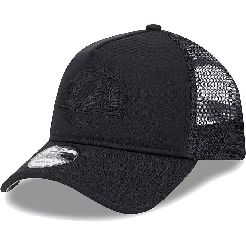 Mens New Era Los Angeles Rams All Day A-Frame Trucker 9FORTY Adjustable Hat Product Image