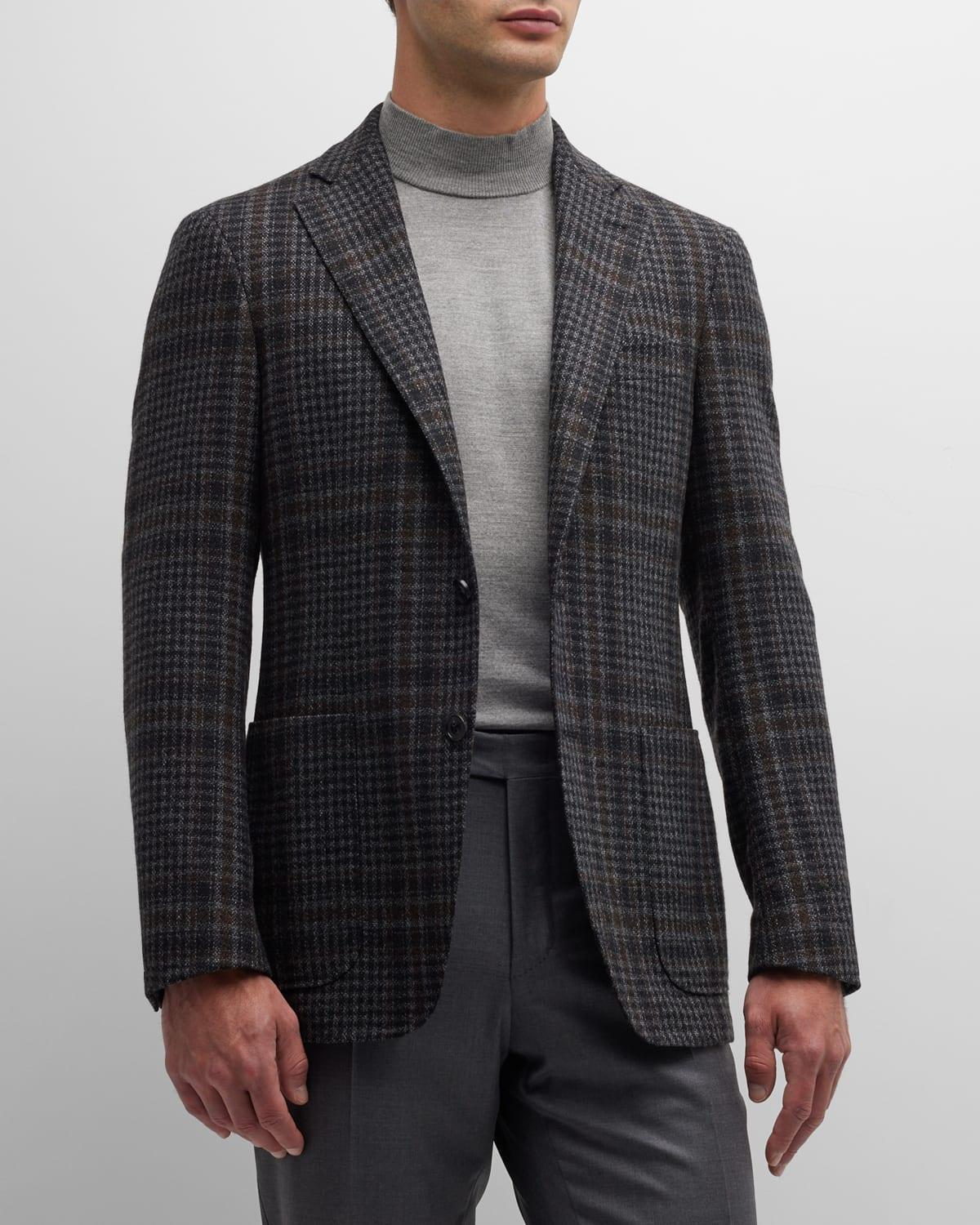 Mens Cashmere Plaid Sport Coat Product Image