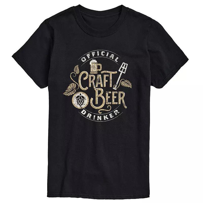 Mens Official Craft Beer Drinker Tee Blue Product Image