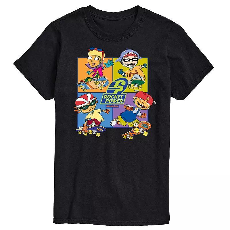 Big & Tall Nickelodeon Rugrats Rocket Power Grid Graphic Tee, Mens Product Image