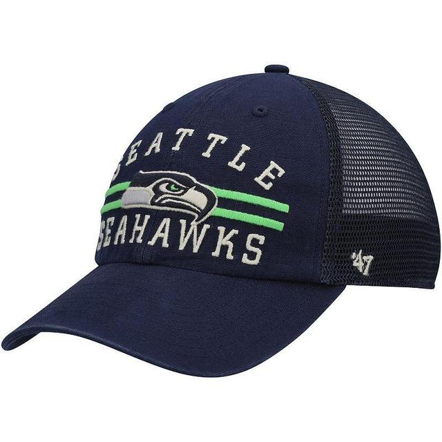 Mens 47 College Seattle Seahawks Highpoint Trucker Clean Up Snapback Hat, Blue Product Image