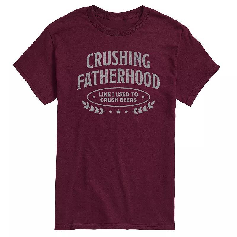 Mens Crushing Fatherhood Graphic Tee Heather Grey Product Image