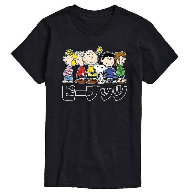 Big & Tall Peanuts Group Kanji Tee, Mens Product Image