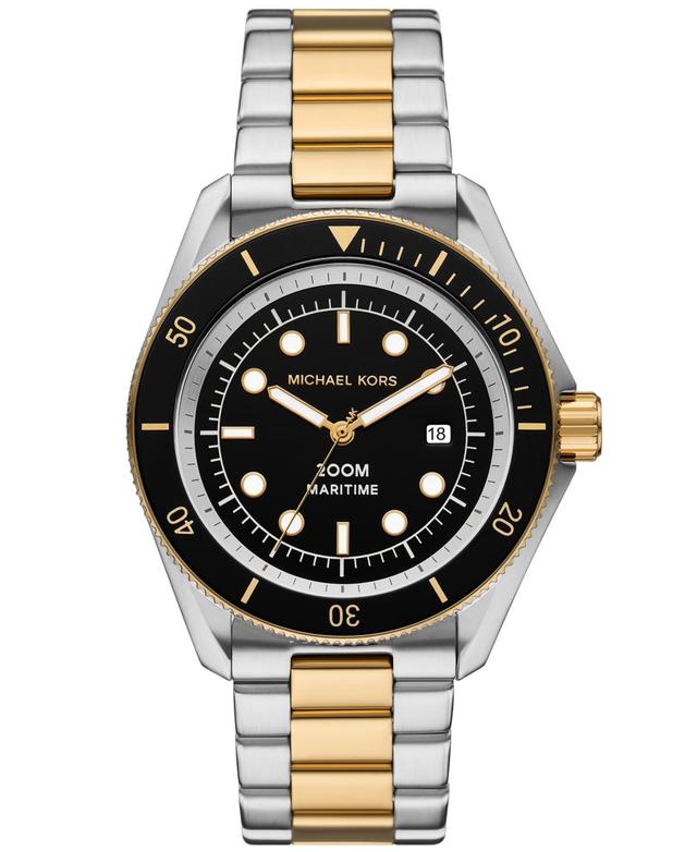 Michael Kors Mens Maritime Three-Hand Two-Tone Stainless Steel Watch 42mm - Two-tone Product Image