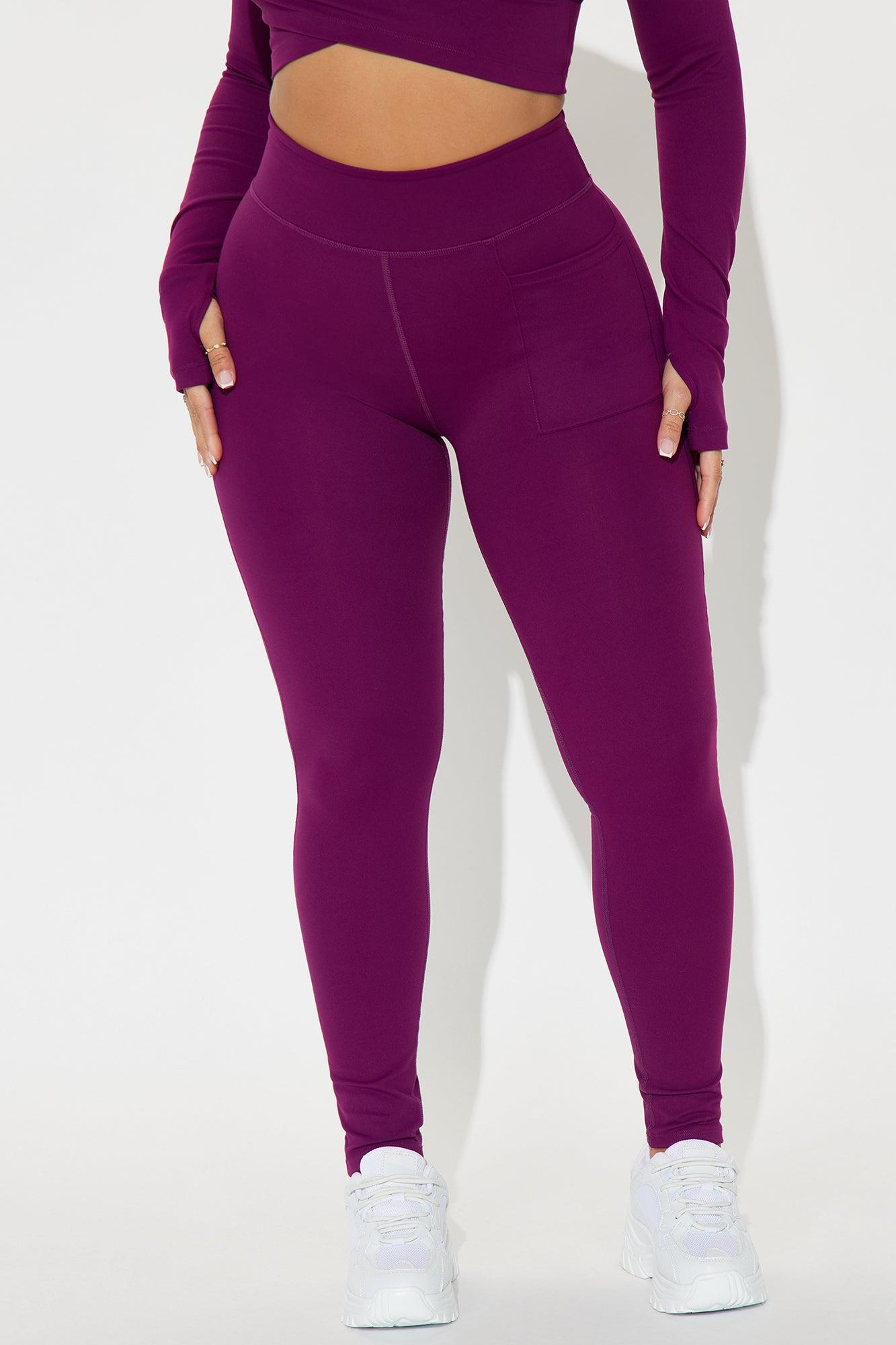 Deep Bend Super Soft Active Legging - Plum Product Image