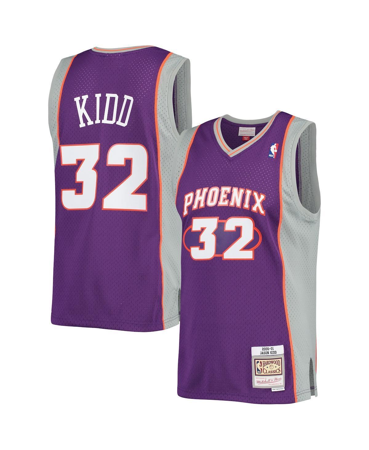 Mens Mitchell & Ness Jason Kidd Purple Phoenix Suns Big & Tall Hardwood Classics 2000-01 Swingman Jersey Product Image