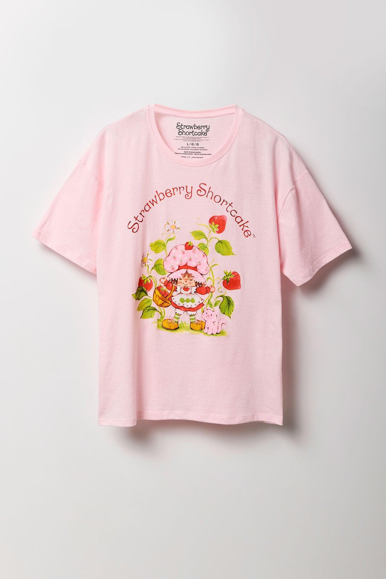 Strawberry Shortcake Graphic Boyfriend T-Shirt Female Product Image