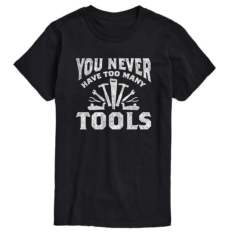 Mens You Never Have Too Many Tools Graphic Tee Product Image