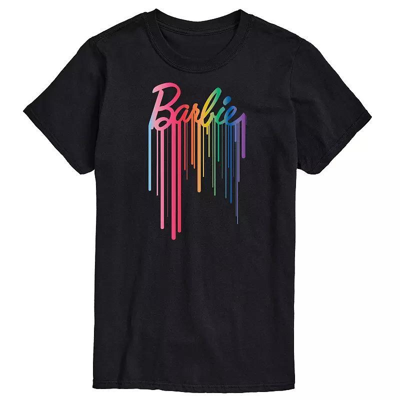 Mens Barbie Logo Rainbow Drop Graphic Tee Product Image