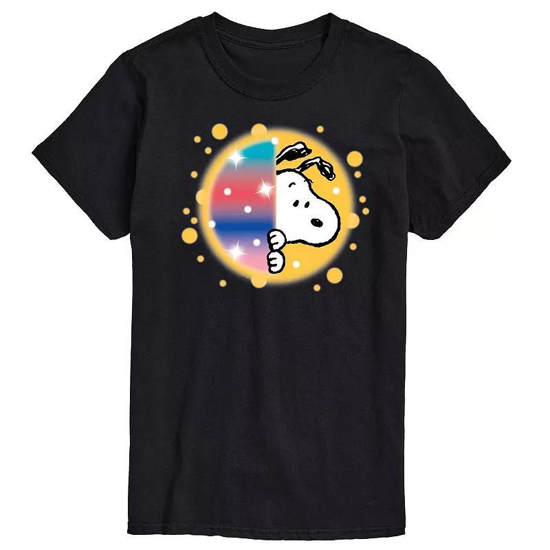 Mens Peanuts Snoopy Airbrush Peek Graphic Tee Product Image