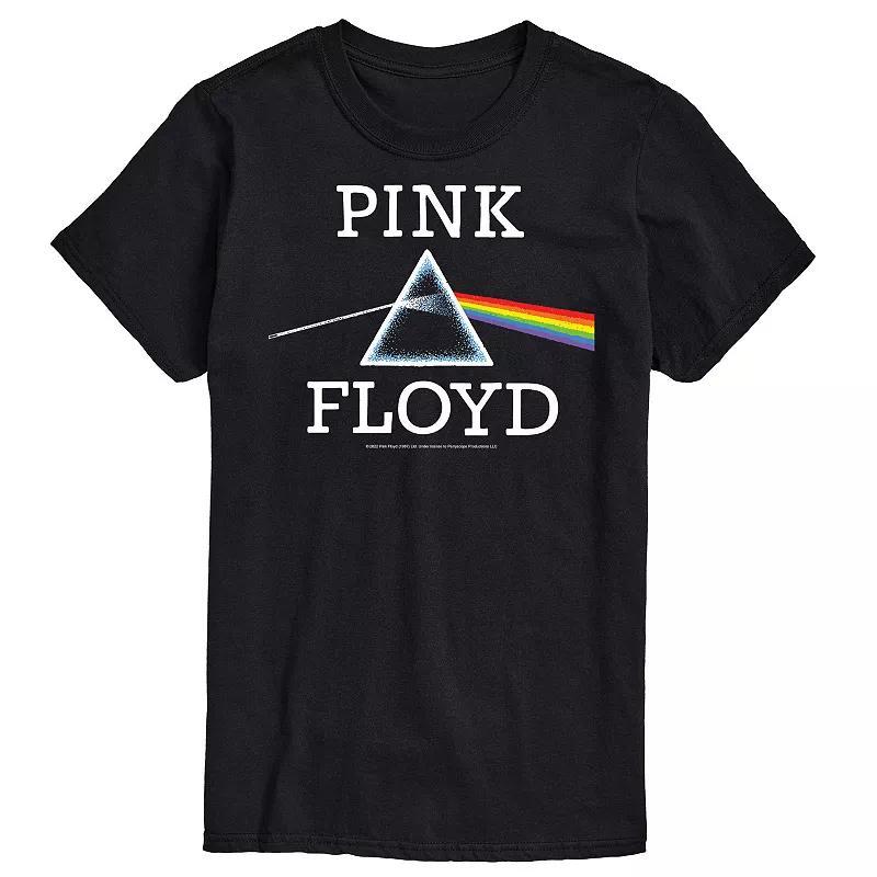 Big & Tall Pink Floyd DSOTM Tee, Mens Black Product Image