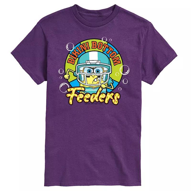 Mens SpongeBob SquarePants Football Tee Product Image