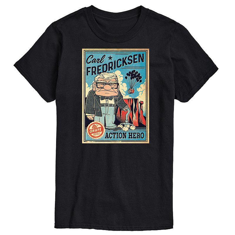 Disney / Pixars UP Big & Tall Carl Graphic Tee, Mens Product Image