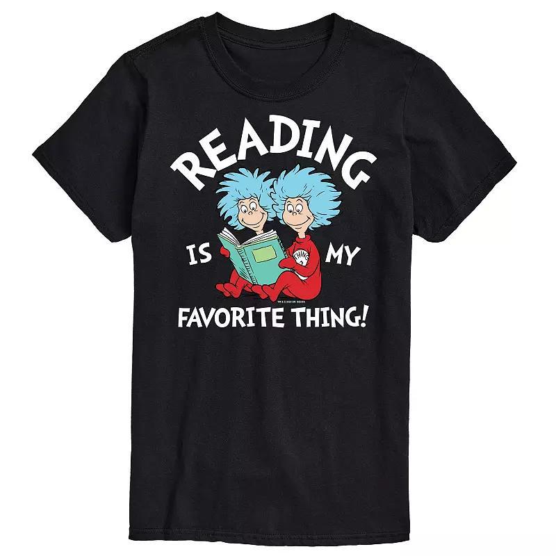 Mens Dr Seuss Reading Is My Favorite Graphic Tee Product Image