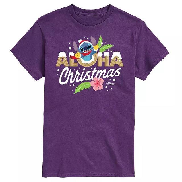 Disneys Lilo & Stitch Aloha Christmas Tee, Mens Product Image