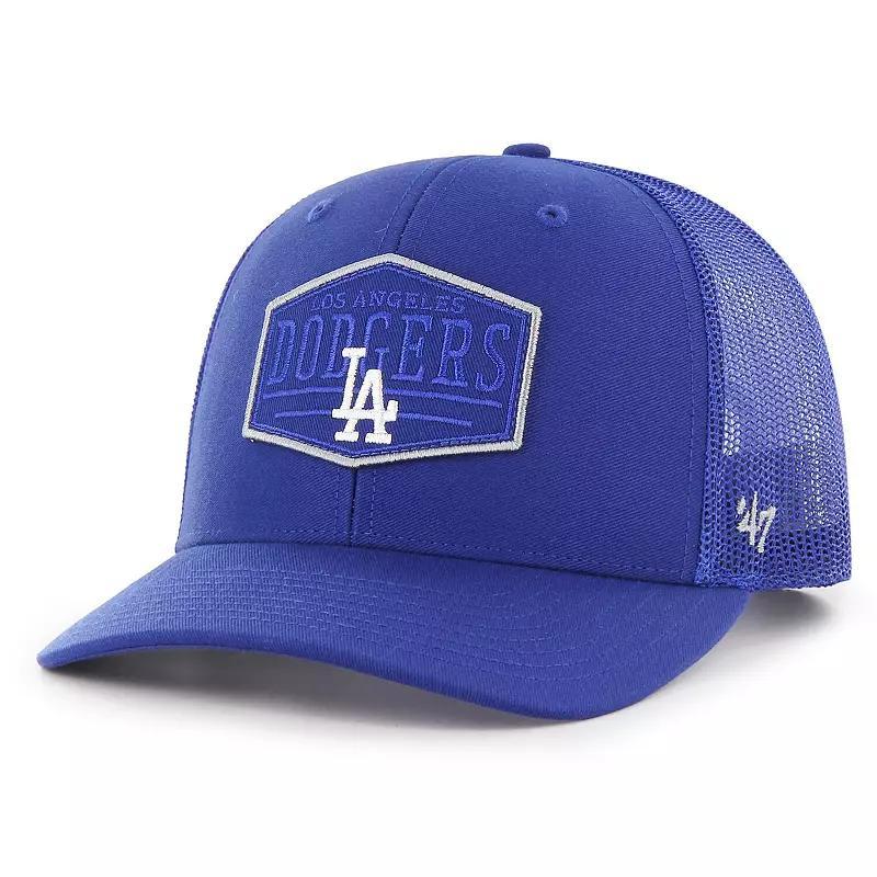 Mens 47 Brand Royal Los Angeles Dodgers Ridgeline Tonal Patch Trucker Adjustable Hat Product Image