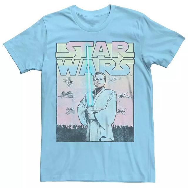 Mens Star Wars Young Obi-Wan Kenobi Distressed Poster Graphic Tee Product Image