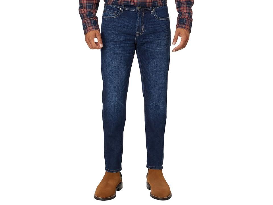 Liverpool Los Angeles Kingston Modern Straight Crosshatch Indigo Denim (Palomar) Men's Jeans Product Image