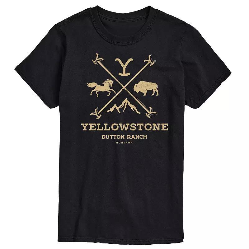 Big & Tall Yellowstone Iron Logo Graphic Tee, Mens Product Image