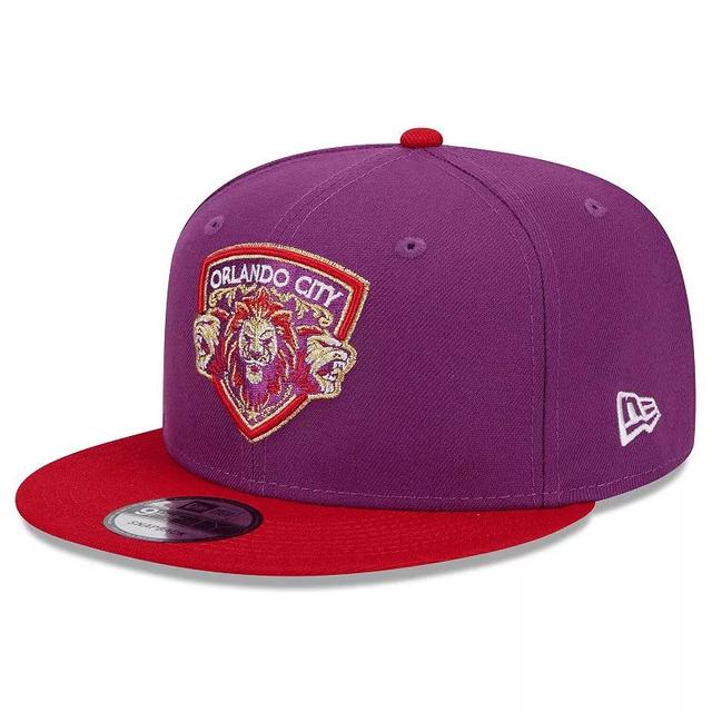 Mens New Era Purple Orlando City SC Jersey Hook 9FIFTY Snapback Hat Product Image