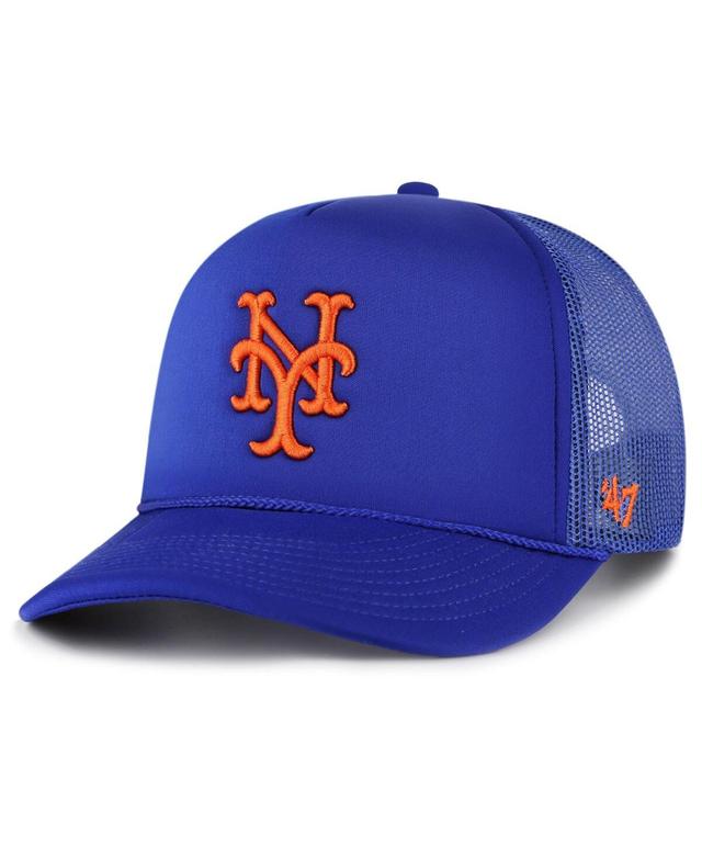 Mens 47 Royal New York Mets Foam Logo Trucker Snapback Hat Product Image