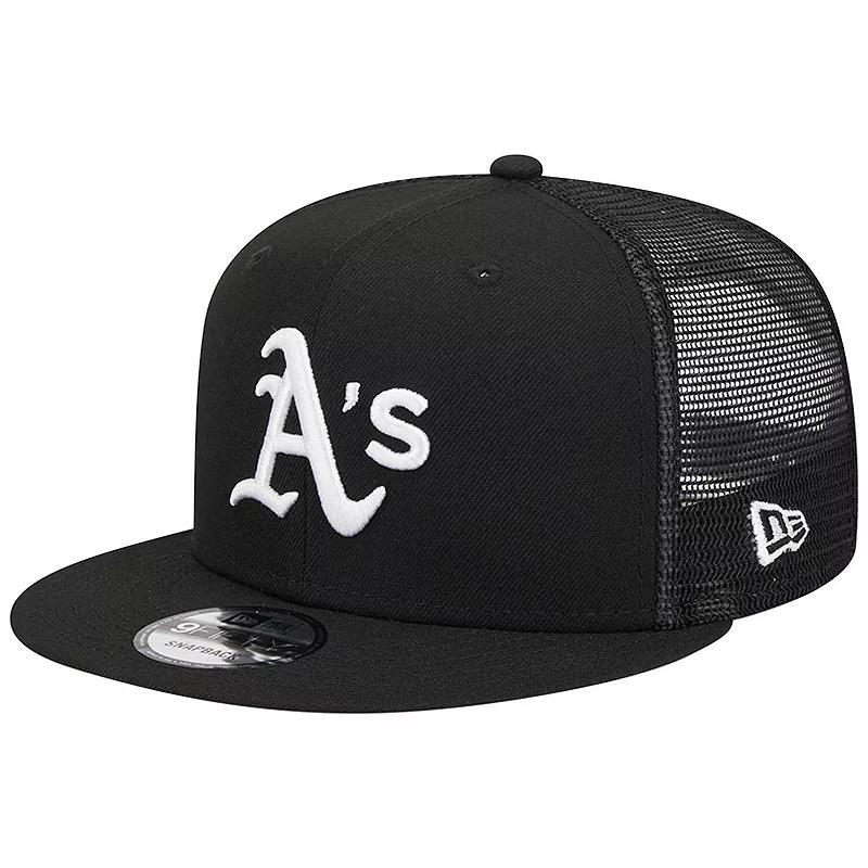 Mens New Era Oakland Athletics Trucker 9FIFTY Snapback Hat Product Image