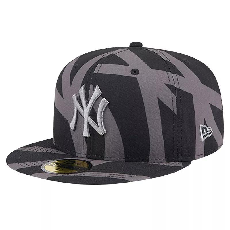 Mens New Era New York Yankees Logo Fracture 59FIFTY Fitted Hat Product Image