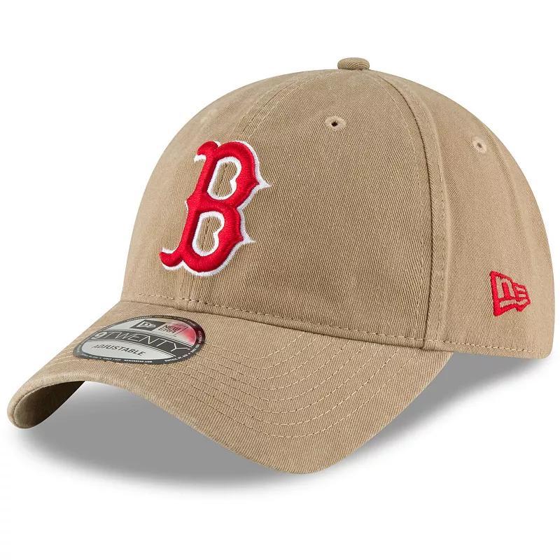 Mens Khaki Boston Red Sox Fashion Core Classic 9Twenty Adjustable Hat Product Image