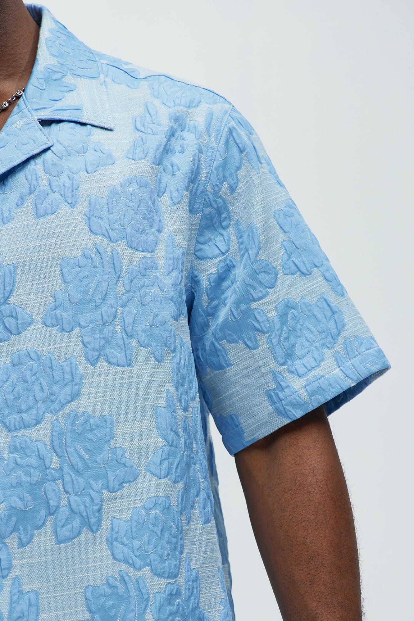 Bartlett Jacquard Shirt - Blue/combo Product Image