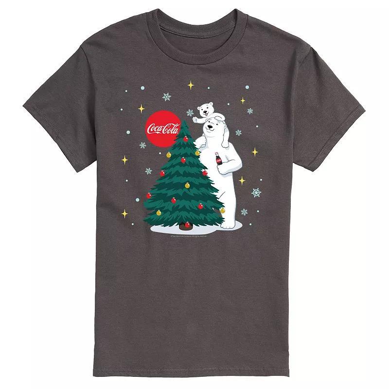 Big & Tall Coca-Cola Christmas Tree Graphic Tee, Mens Product Image