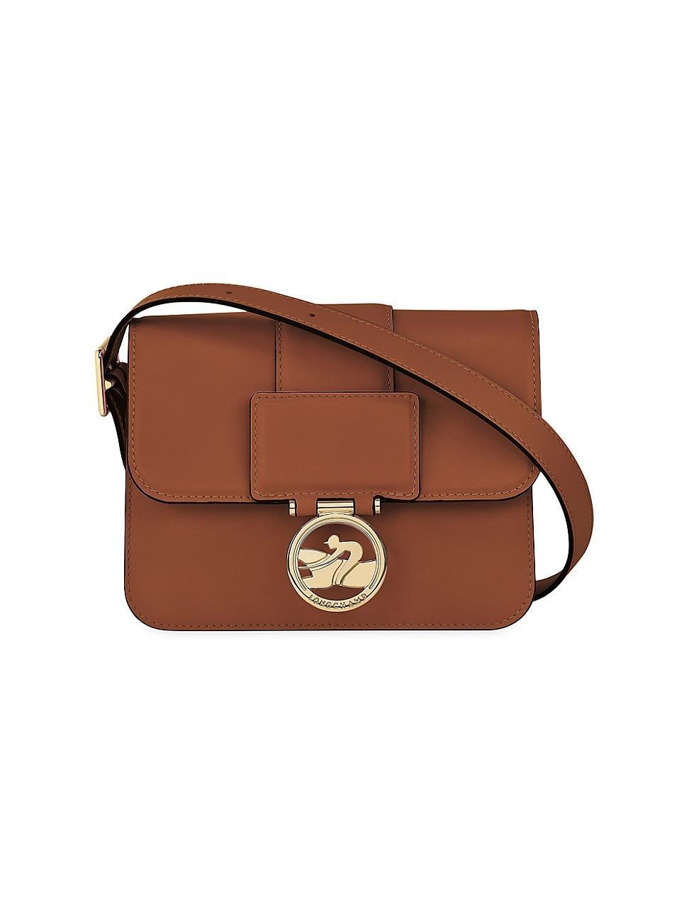 Womens Small Box-Trot Leather Crossbody Bag Product Image