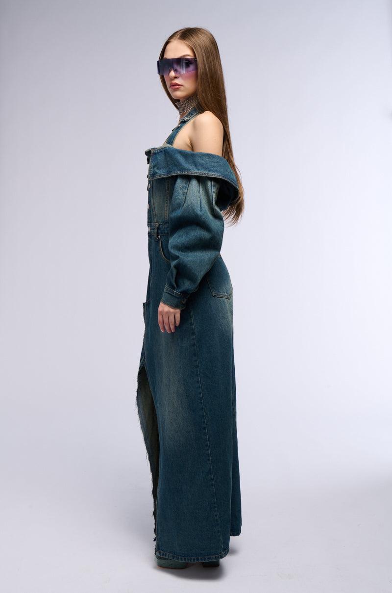 MARIAH DENIM MAXI DRESS Product Image