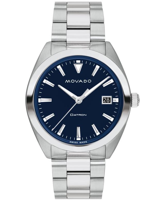 Movado Unisex Swiss Heritage Datron Stainless Steel Bracelet Watch 39mm Product Image