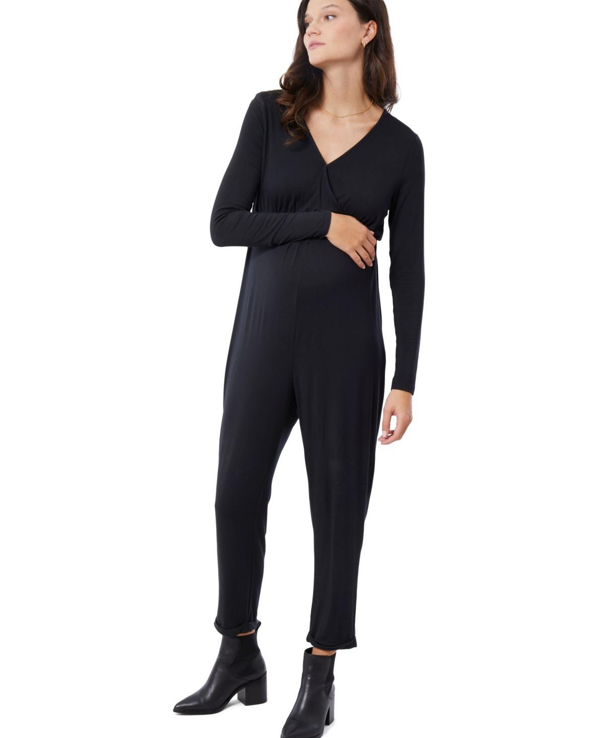 Womens Maternity Everywear Long Sleeve Jumpsuit Product Image