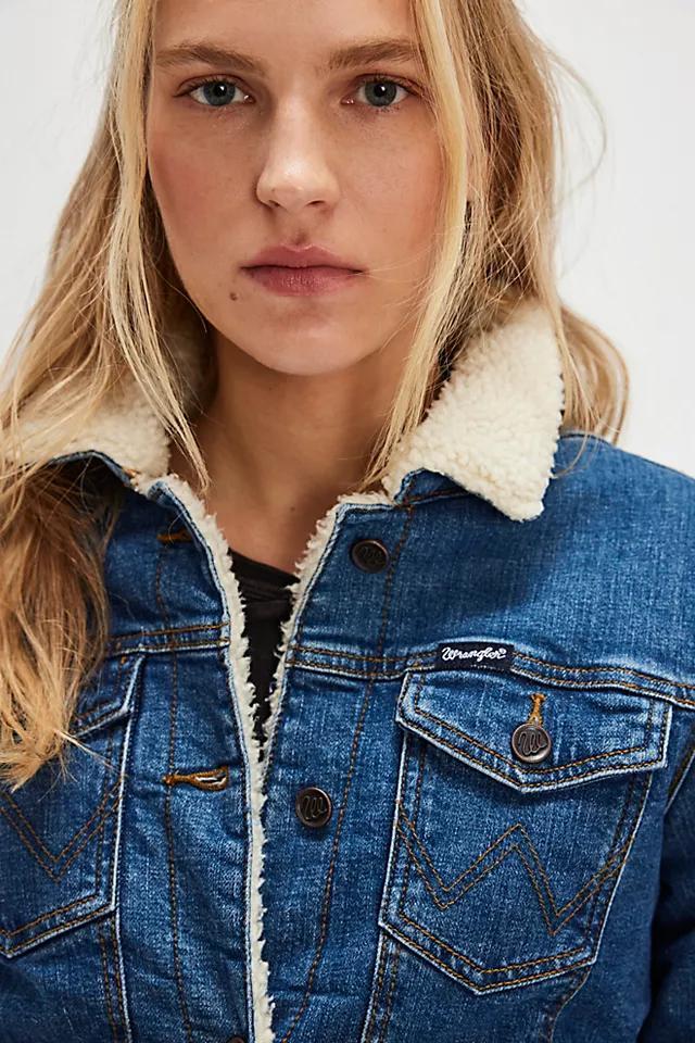 Wrangler Western Sherpa Denim Jacket Product Image