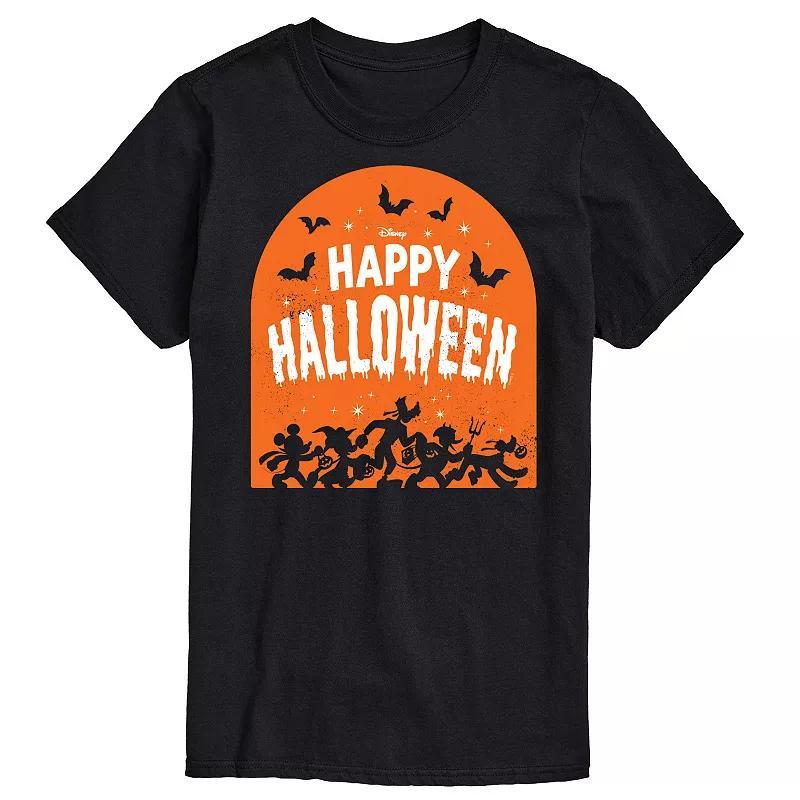 Disneys Mickey Mouse & Friends Big & Tall Happy Halloween Group Graphic Tee, Mens Product Image