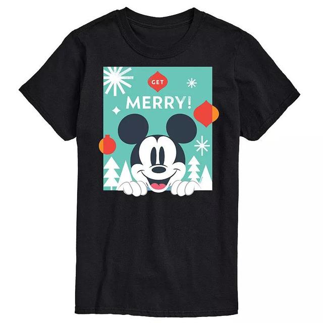 Disneys Mickey Mouse & Friends Mens Christmas Grid Graphic Tee Product Image