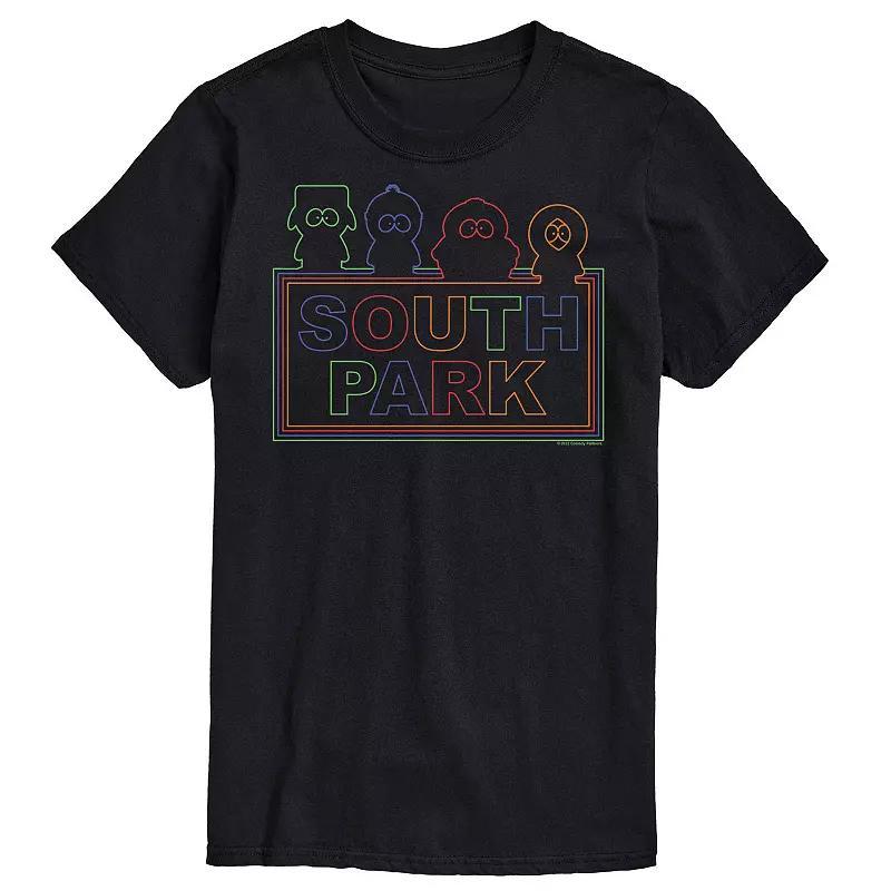 Big & Tall South Park Outlines Tee, Mens Product Image