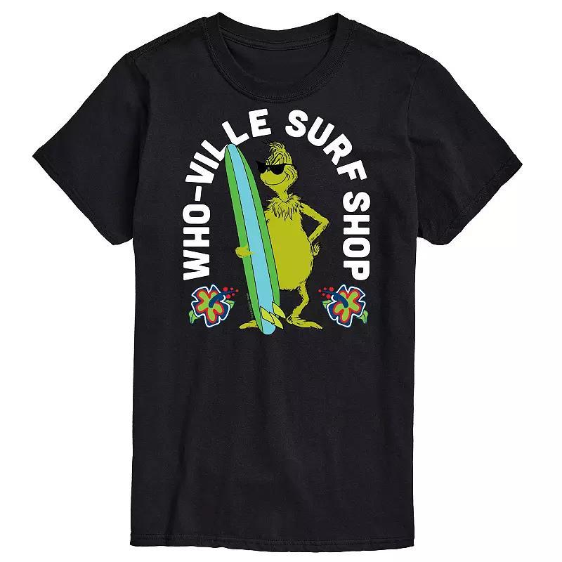 Big & Tall Dr. Seuss The Grinch Whoville Surf Shop Graphic Tee, Mens Product Image