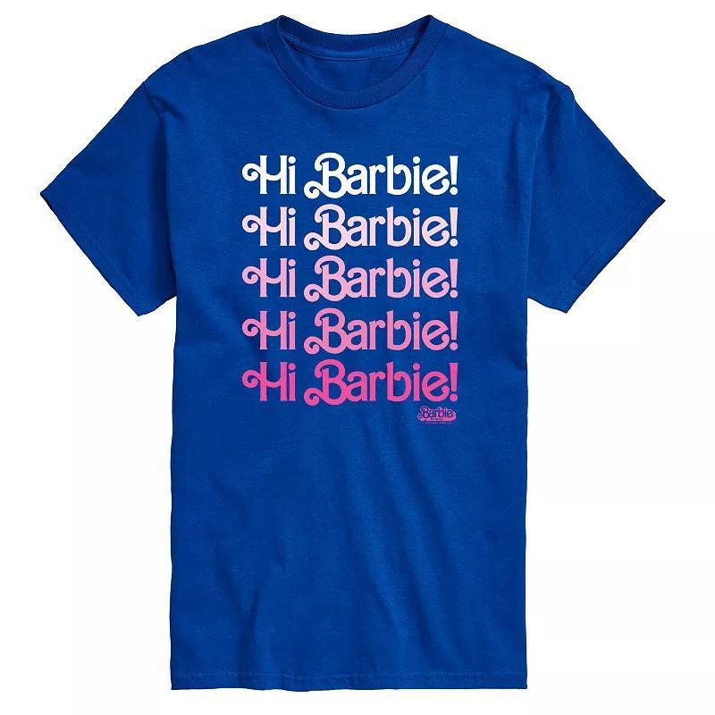 Big & Tall Barbie The Movie Hi Barbie Graphic Tee, Mens Product Image