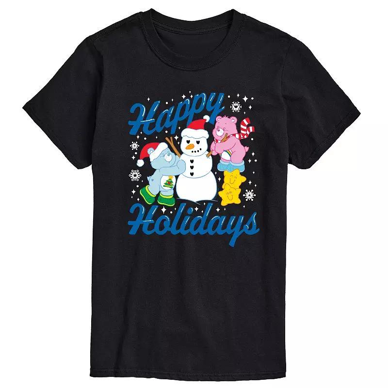 Big & Tall Care Bears Happy Holidays Graphic Tee, Mens Product Image