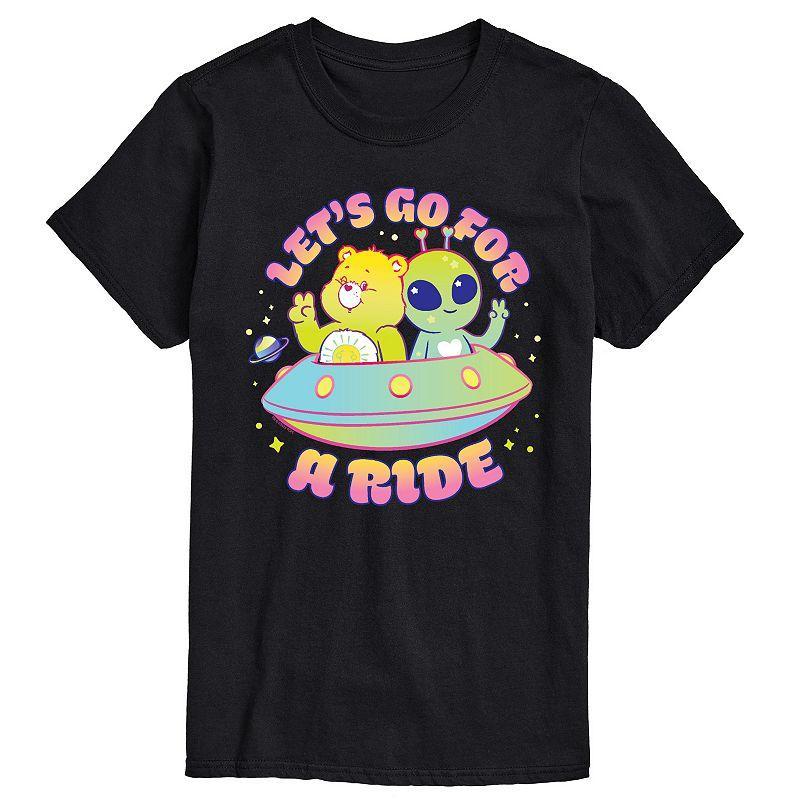 Mens Care Bears Road Trip Graphic Tee Black Product Image