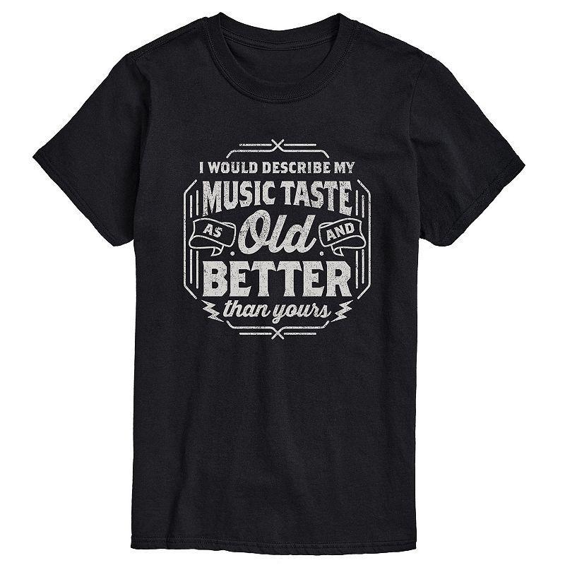 Big & Tall Music Taste Old And Better Tee, Mens Product Image