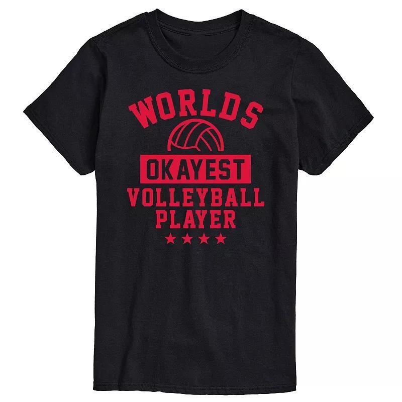 Mens Worlds Okayest Volleyball Tee Product Image