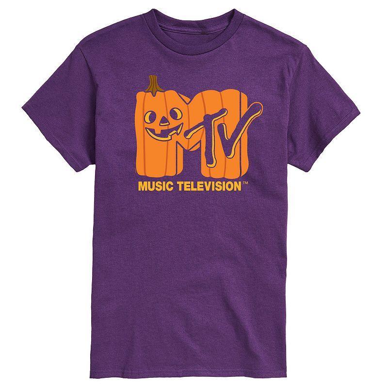 Mens MTV Jack OLantern Logo Graphic Tee Blue Product Image