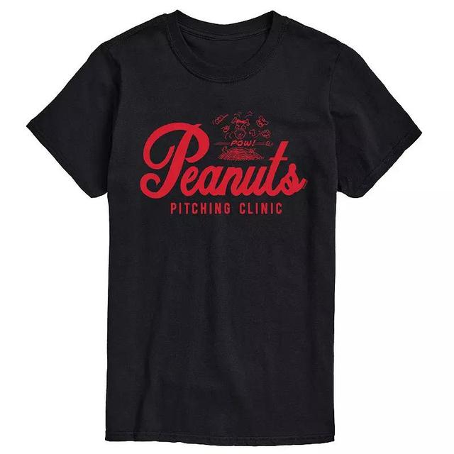 Big & Tall Peanuts Pitching Clinic Tee, Mens Product Image