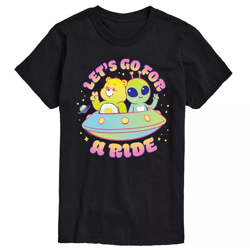 Big & Tall Care Bears Road Trip Graphic Tee, Mens Black Product Image