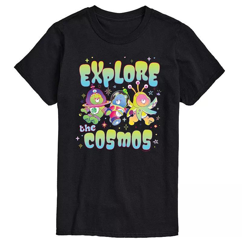 Mens Care Bears Explore The Cosmos Graphic Tee Blue Product Image