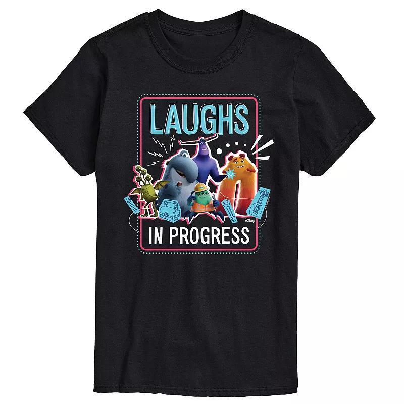 Disney / Pixars Monsters At Work Mens Laughs in Progress Graphic Tee Blue Product Image